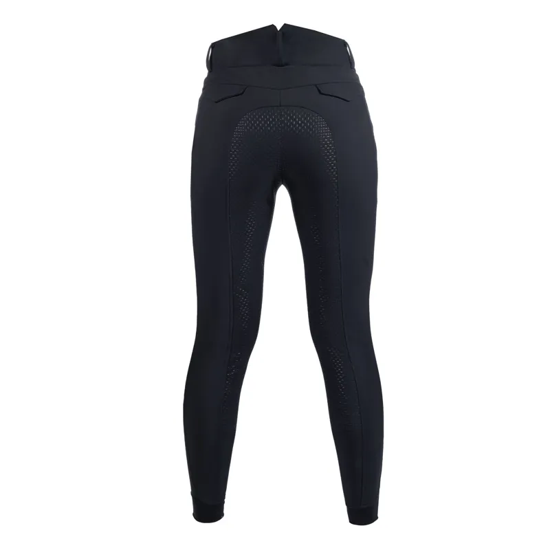HKM Ladies Heating Full Seat Riding Breeches - Black-1